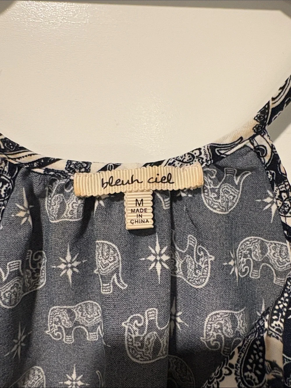 bleuh ciel Navy and White Elephant Print Camisole - Picture 2 of 4